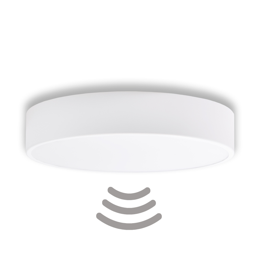 Brilagi - Plafonnier avec détecteur CLARE 3xE27/40W/230V d. 40 cm blanc