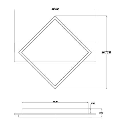 Brilagi - Plafonnier AXIS LED/18W/230V
