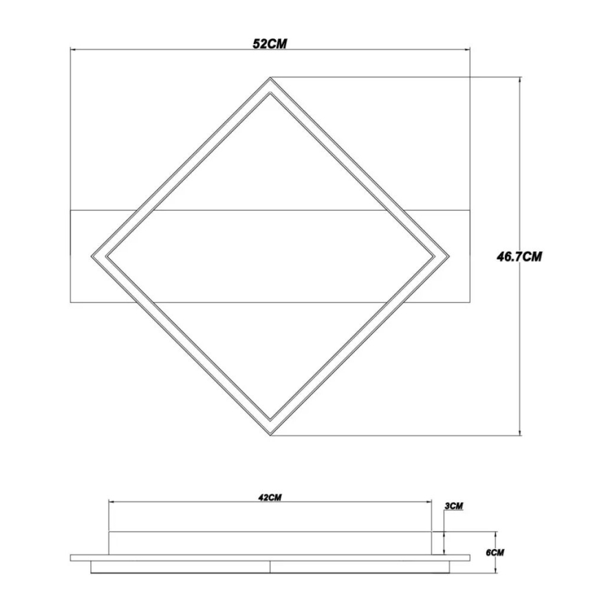 Brilagi - Plafonnier AXIS LED/18W/230V