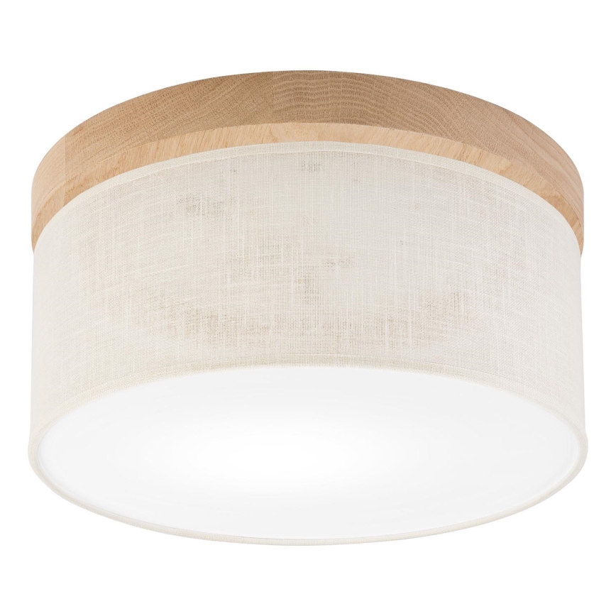 Brilagi - Plafonnier BELLADONNA 1xE27/15W/230V d. 30 cm crème/chêne