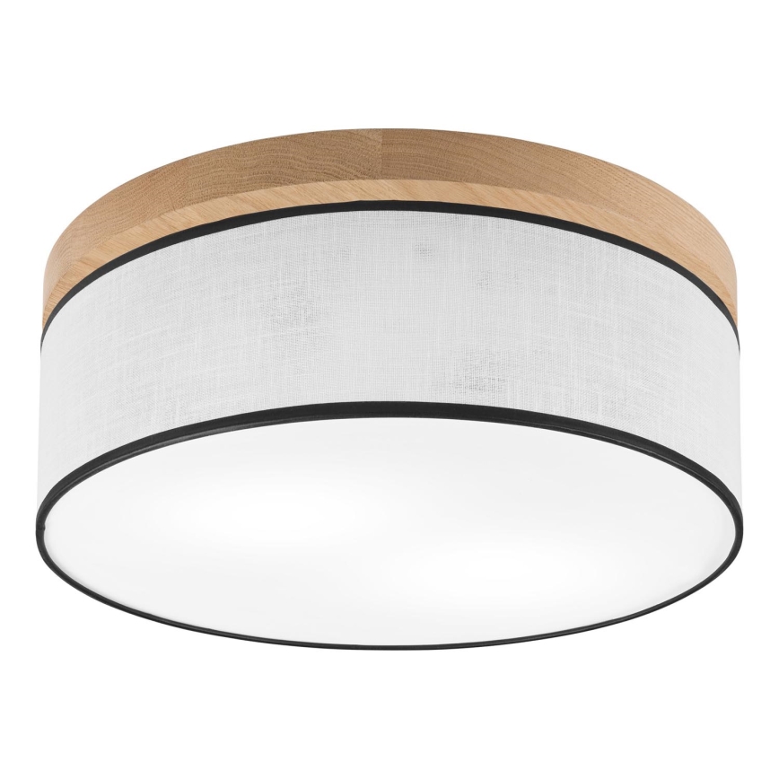 Brilagi - Plafonnier BELLADONNA 2xE27/15W/230V d. 40 cm blanc/chêne