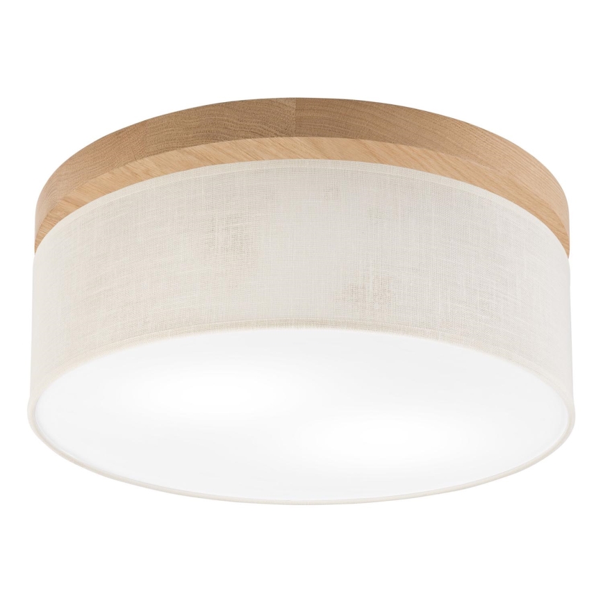 Brilagi - Plafonnier BELLADONNA 2xE27/15W/230V d. 40 cm crème/chêne