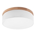 Brilagi - Plafonnier BELLADONNA 3xE27/15W/230V d. 50 cm blanc/chêne