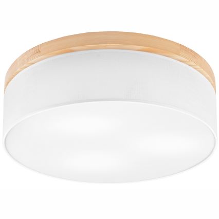 Brilagi - Plafonnier BELLADONNA 3xE27/15W/230V d. 50 cm blanc/pin