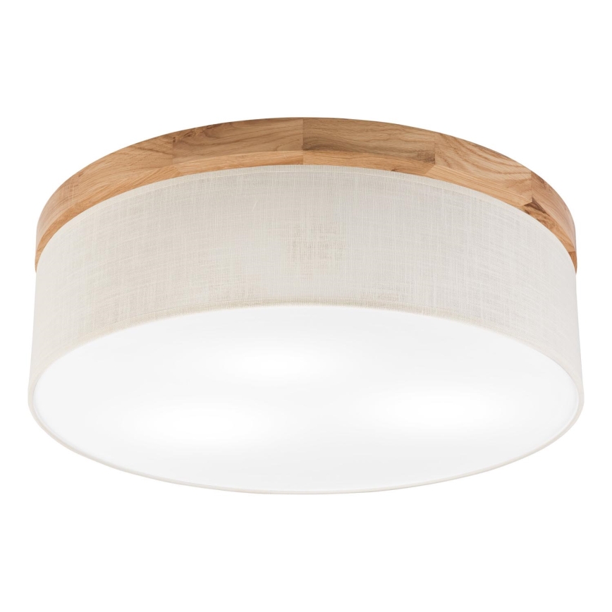 Brilagi - Plafonnier BELLADONNA 3xE27/15W/230V d. 50 cm crème/chêne