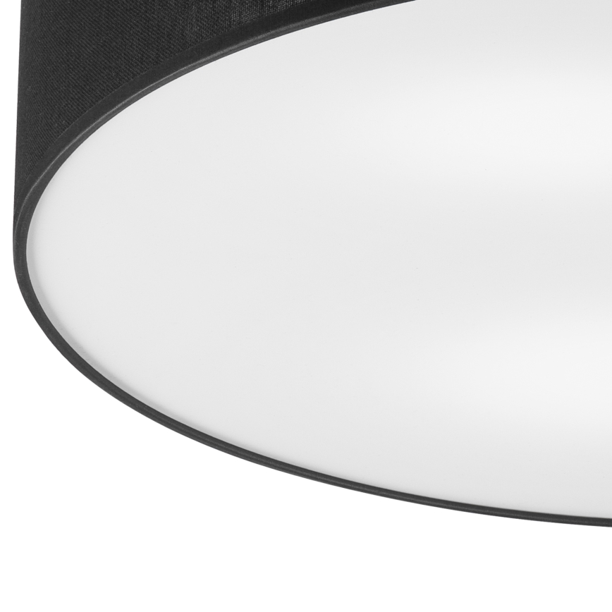 Brilagi - Plafonnier BELLADONNA 3xE27/15W/230V d.50 cm noir/chêne