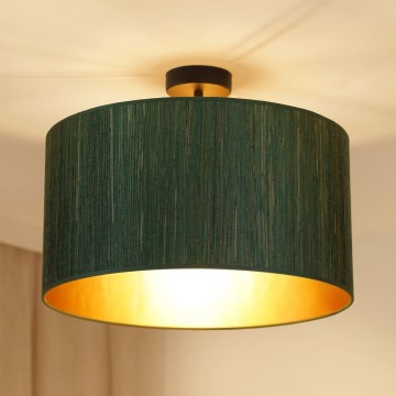 Brilagi - Plafonnier BOSTON ROLLER 1xE27/15W/230V d. 45 cm paille vert/doré
