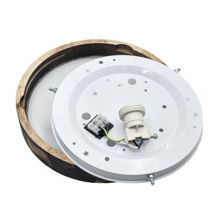 Brilagi - Plafonnier CARVALHO SLIM SMOKEY 1xE27/60W/230V chêne Ø 27,5 cm