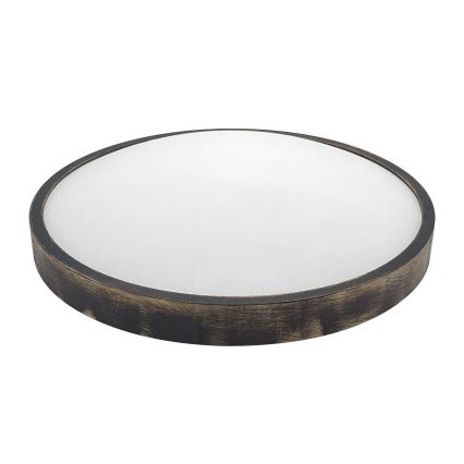 Brilagi - Plafonnier CARVALHO SLIM SMOKEY 3xE27/60W/230V chêne Ø 47,5 cm