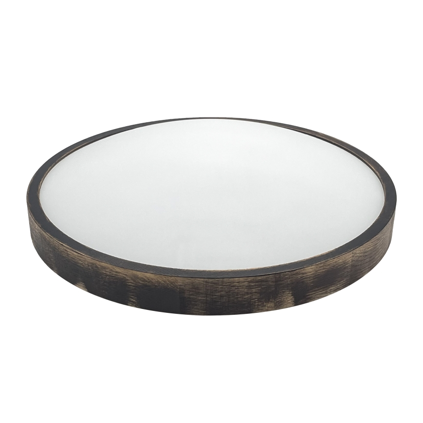 Brilagi - Plafonnier CARVALHO SLIM SMOKEY 3xE27/60W/230V chêne Ø 47,5 cm