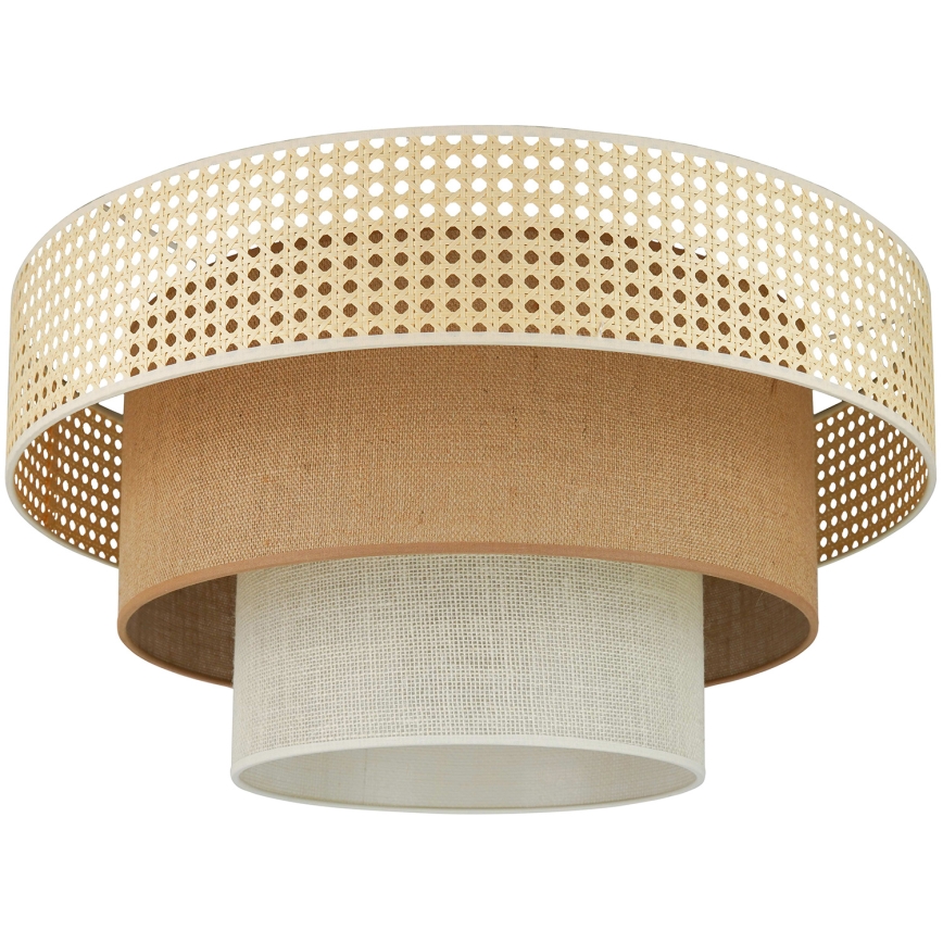 Brilagi - Plafonnier CEDAR LUNETA 1xE27/15W/230V d. 45 cm beige/marron/crème