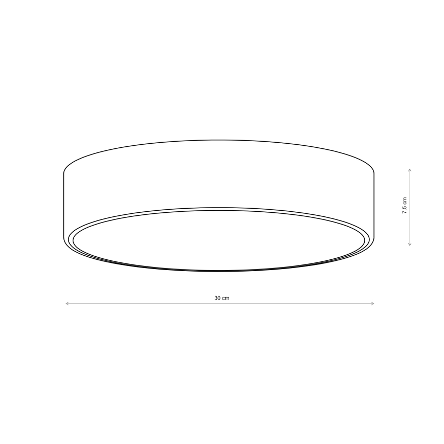 Brilagi - Plafonnier CLARE 2xE27/24W/230V Ø 30 cm bordeaux