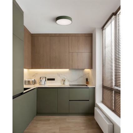 Brilagi - Plafonnier CLARE 3xE27/24W/230V Ø 40 cm kaki