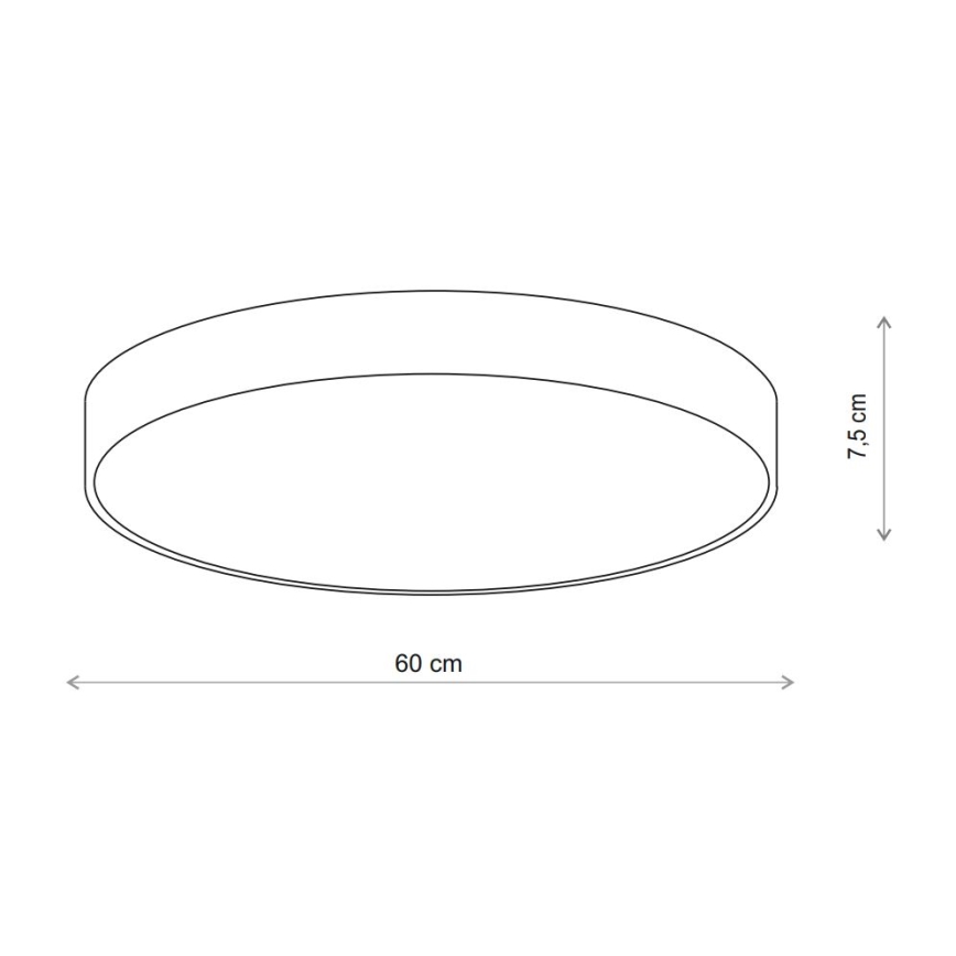 Brilagi - Plafonnier CLARE 5xE27/40W/230V d. 60 cm beige