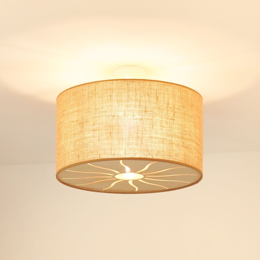 Brilagi - Plafonnier COUNTRY ROLLER 1xE27/15W/230V d. 45 cm beige