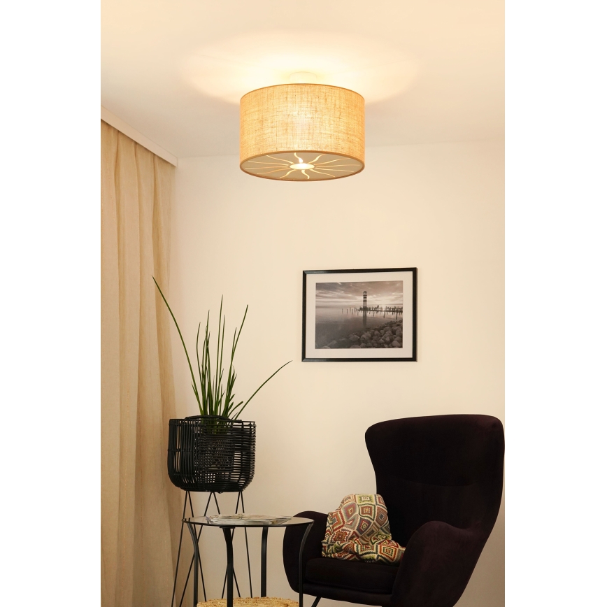 Brilagi - Plafonnier COUNTRY ROLLER 1xE27/15W/230V d. 45 cm beige