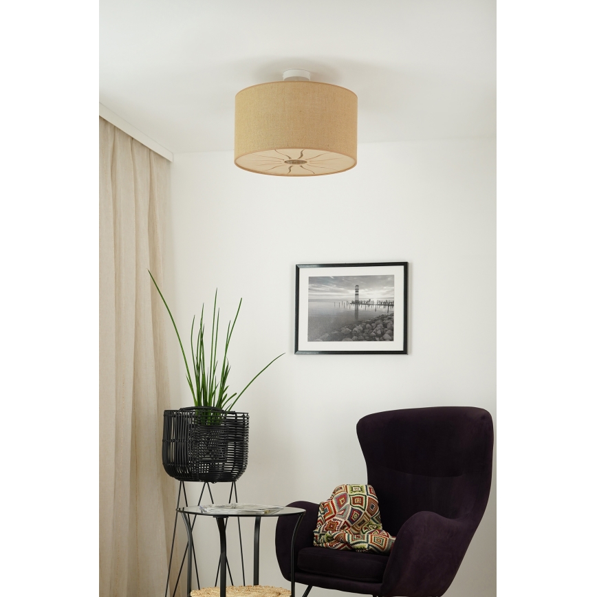 Brilagi - Plafonnier COUNTRY ROLLER 1xE27/15W/230V d. 45 cm beige