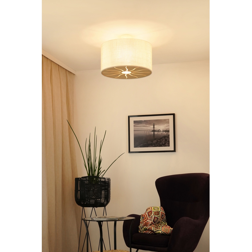 Brilagi - Plafonnier COUNTRY ROLLER 1xE27/15W/230V d. 45 cm crème