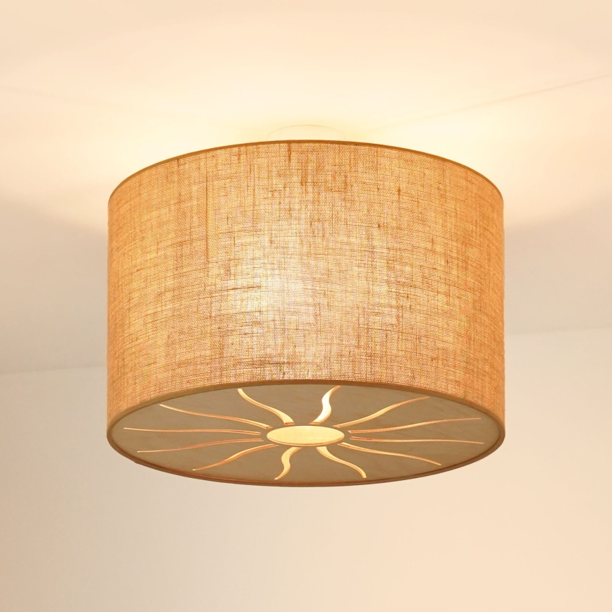 Brilagi - Plafonnier COUNTRY ROLLER 1xE27/15W/230V d. 50 cm beige