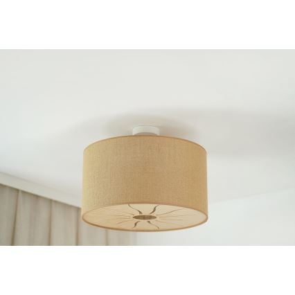 Brilagi - Plafonnier COUNTRY ROLLER 1xE27/15W/230V d. 50 cm beige