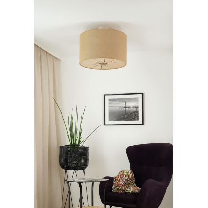 Brilagi - Plafonnier COUNTRY ROLLER 1xE27/15W/230V d. 50 cm beige
