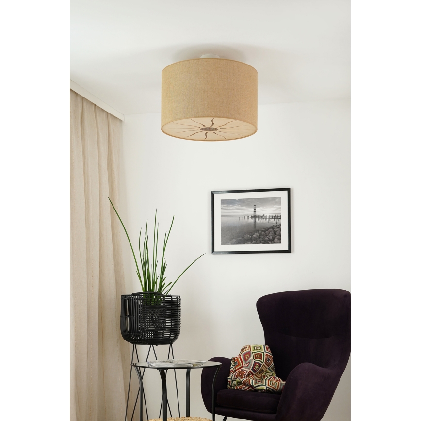 Brilagi - Plafonnier COUNTRY ROLLER 1xE27/15W/230V d. 50 cm beige