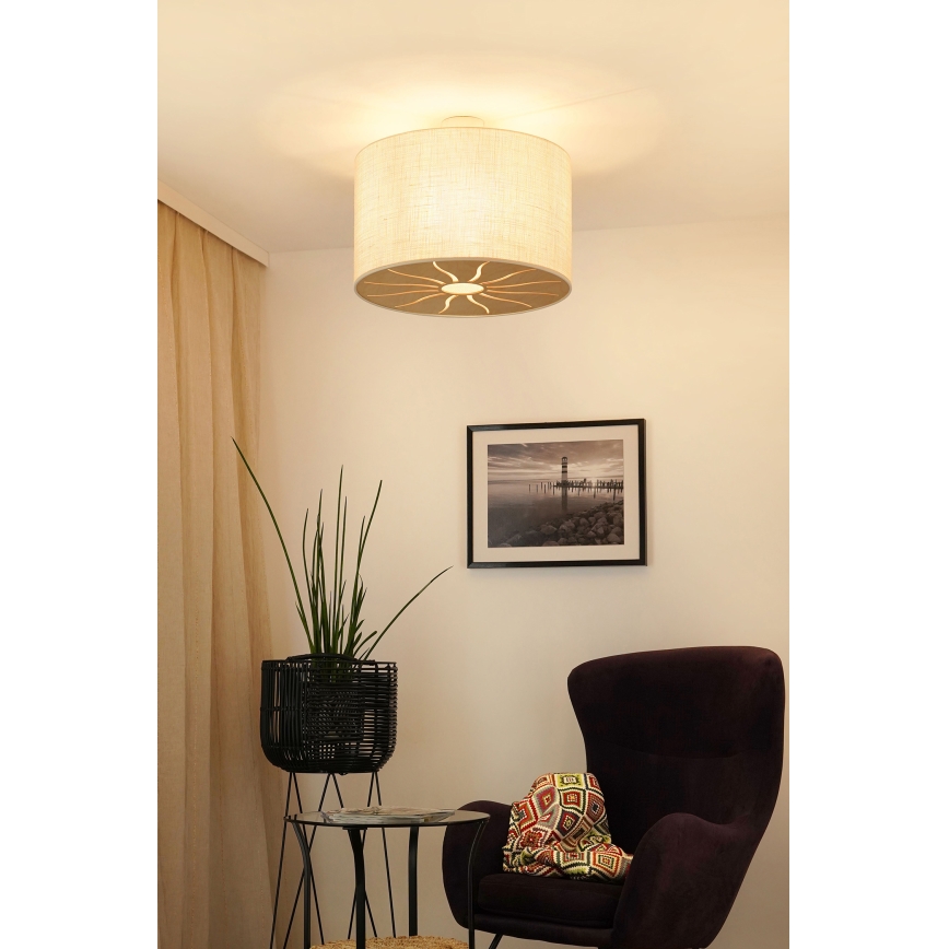 Brilagi - Plafonnier COUNTRY ROLLER 1xE27/15W/230V d. 50 cm crème