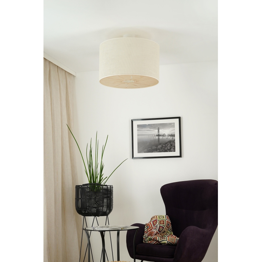 Brilagi - Plafonnier COUNTRY ROLLER 1xE27/15W/230V d. 50 cm crème