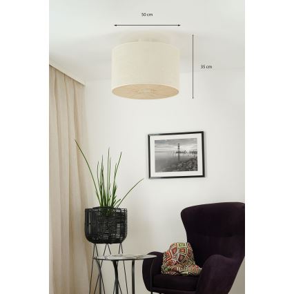 Brilagi - Plafonnier COUNTRY ROLLER 1xE27/15W/230V d. 50 cm crème