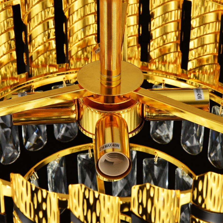 Brilagi - Plafonnier CRISTAL 5xE14/40W/230V Ø 38 cm