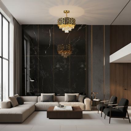 Brilagi - Plafonnier CRISTAL 5xE14/40W/230V Ø 38 cm