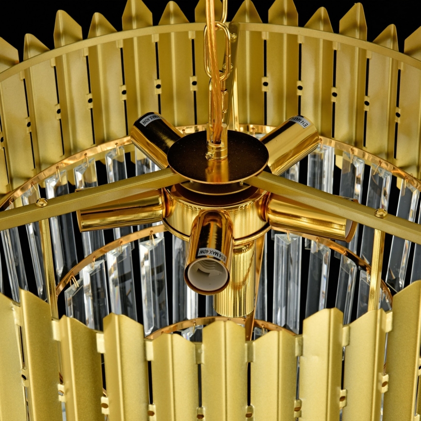 Brilagi - Plafonnier CRISTAL 5xE14/40W/230V Ø 43 cm