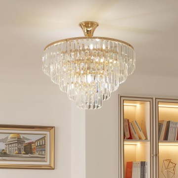 Brilagi - Plafonnier CRYSTAL 5xE14/40W/230V doré