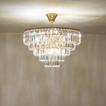 Brilagi - Plafonnier CRYSTAL 5xE14/40W/230V doré