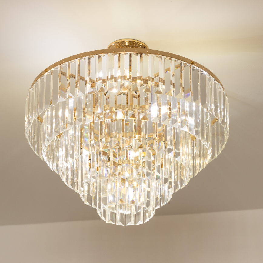 Brilagi - Plafonnier CRYSTAL 5xE14/40W/230V doré