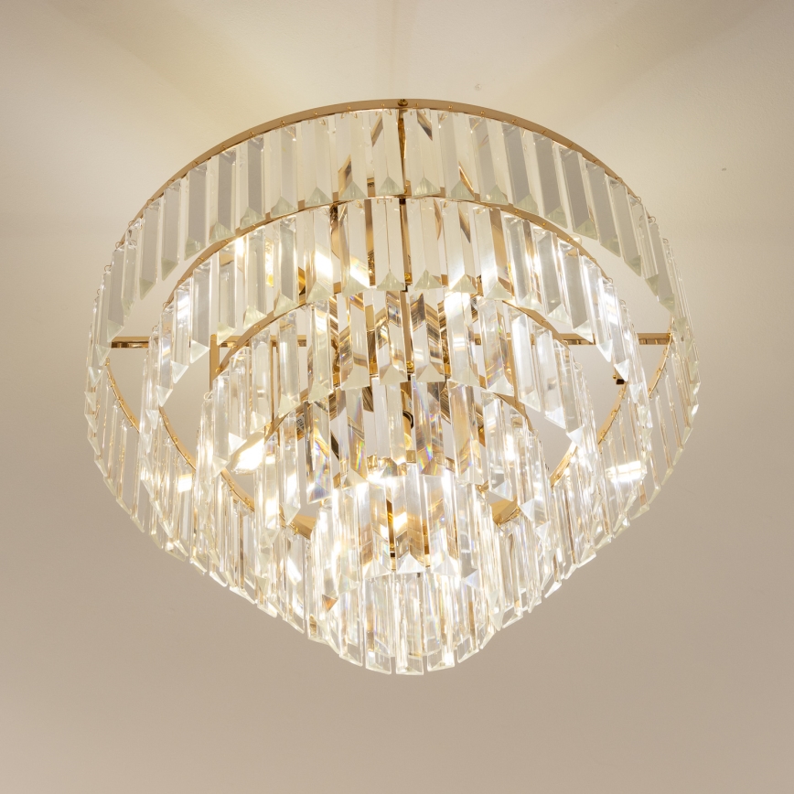 Brilagi - Plafonnier CRYSTAL 5xE14/40W/230V doré