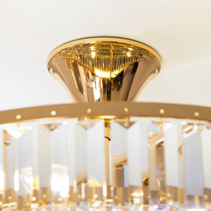 Brilagi - Plafonnier CRYSTAL 5xE14/40W/230V doré