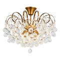 Brilagi - Plafonnier CRYSTAL 6xE14/60W/230V bronze