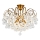Brilagi - Plafonnier CRYSTAL 6xE14/60W/230V bronze