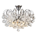 Brilagi - Plafonnier CRYSTAL 6xE14/60W/230V chrome brillant