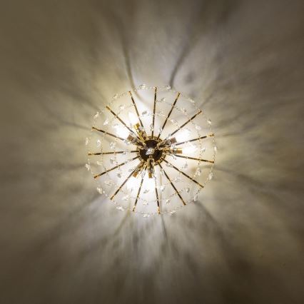 Brilagi - Plafonnier CRYSTAL 6xE14/60W/230V doré