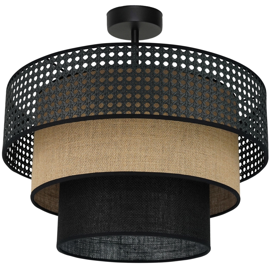 Brilagi - Plafonnier DAKOTA LUNETA 1xE27/15W/230V d. 45 cm noir/beige