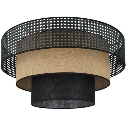 Brilagi - Plafonnier DAKOTA LUNETA 1xE27/15W/230V d. 45 cm noir/beige