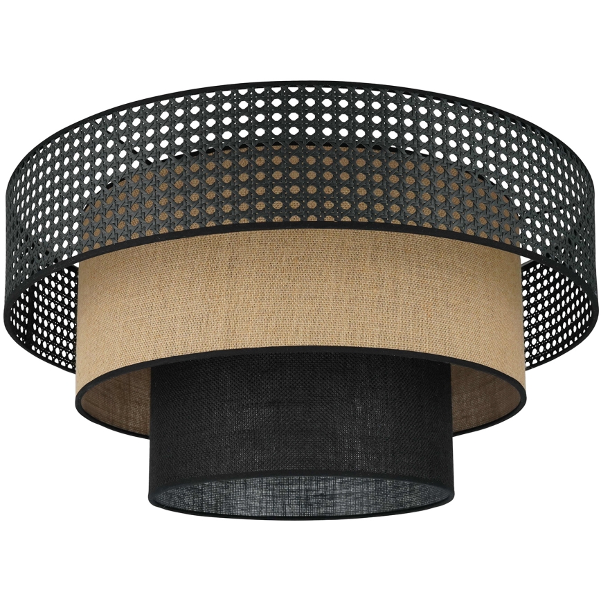 Brilagi - Plafonnier DAKOTA LUNETA 1xE27/15W/230V d. 45 cm noir/beige