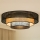Brilagi - Plafonnier DAKOTA LUNETA LED/12W/230V d. 60 cm 3000K/4000K/6400K noir/beige