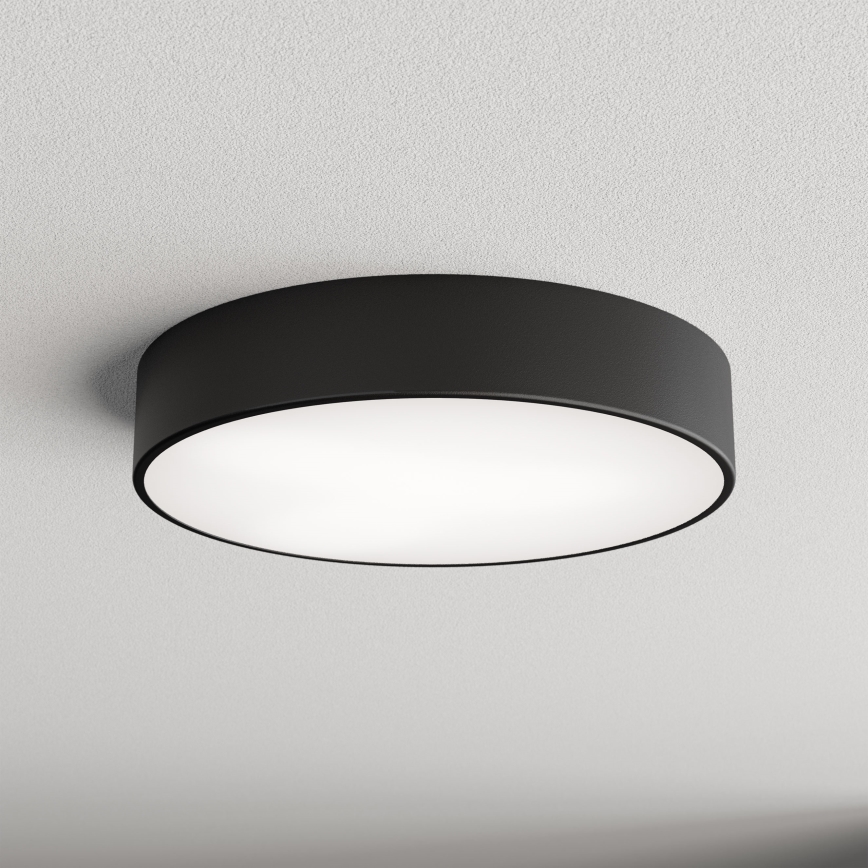 Brilagi - Plafonnier de salle de bain CLARE 3xE27/24W/230V d. 40 cm noir IP54