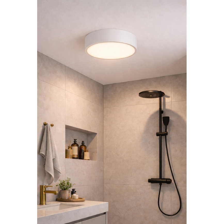 Brilagi - Plafonnier de salle de bains POOL 2xE27/15W/230V Ø 30 cm IP54 blanc