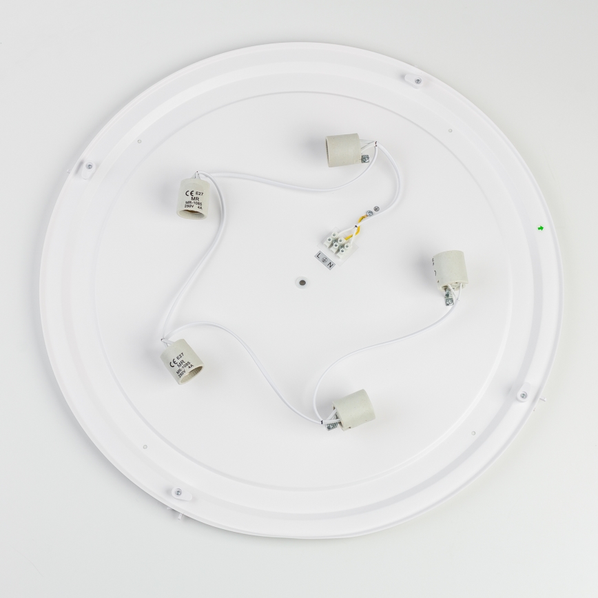 Brilagi - Plafonnier de salle de bains POOL 5xE27/15W/230V Ø 60 cm IP54 noir