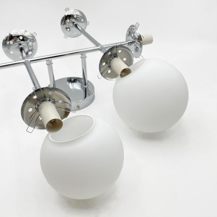 Brilagi - Plafonnier de surface MALONY 6xE14/20W/230V chrome brillant