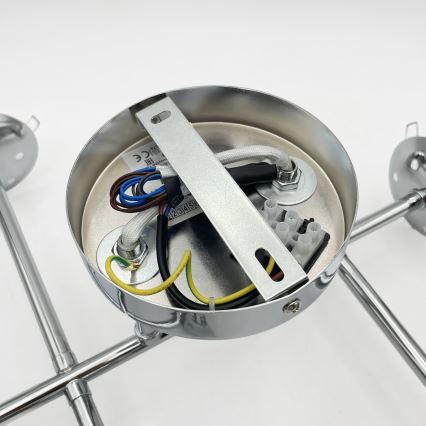 Brilagi - Plafonnier de surface MALONY 6xE14/20W/230V chrome brillant